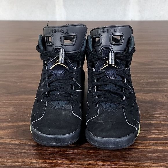 Air Jordan 6 Retro DMP GS "Defining Moment" Size 4 Youth Black And Gold - Picture 7 of 14